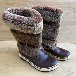 UGG Brown and Tan Winter Boots